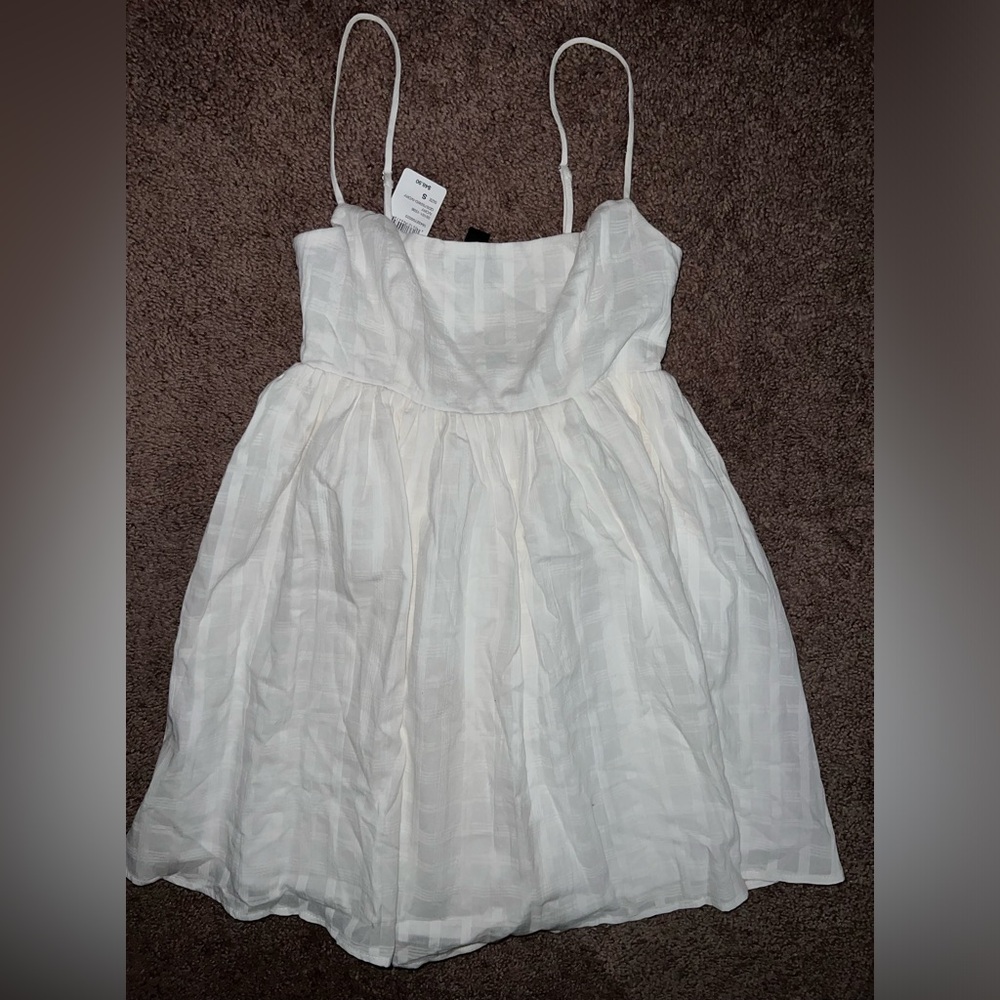 White Babydoll Dress Windsor Small